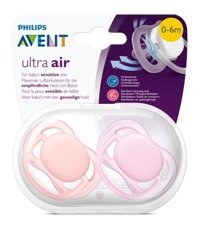 Philips Avent Ultra Air 0-6 Ay Kiraz Uçlu Silikon Emzik Gül Kurusu