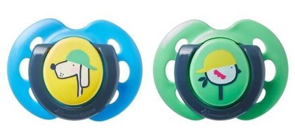 Tommee Tippee 0-6 Ay Delikli Ortodontik Kauçuk 2'li Emzik Yeşil