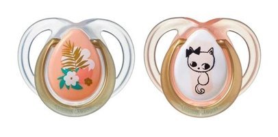 Tommee Tippee Soothers 0-6 Ay Delikli Ortodontik Silikon 2'li Emzik Somon