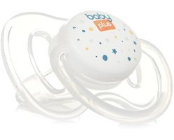 Baby Plus BYP-315 18-36 Ay Kiraz Uçlu Damaklı Silikon Emzik Şeffaf