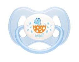 Bebsi No2 M 0-6 Ay Kiraz Uçlu Damaklı Silikon Emzik Çok Renkli