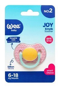 Wee Baby No:2 6-18 Ay+ Delikli Silikon Emzik Pembe