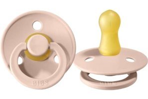 Bibs Doğal 0-6 Ay Delikli Kiraz Uçlu Kauçuk Emzik Blush