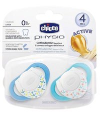 Chicco Physio 6-18 Ay+ Ortodontik Damaklı Kauçuk Emzik Sarı