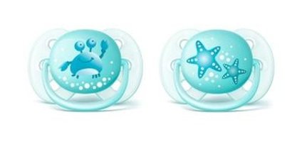 Philips Avent Ultra Soft 0 Ay+ Kiraz Uçlu Silikon 2'li Emzik Turuncu