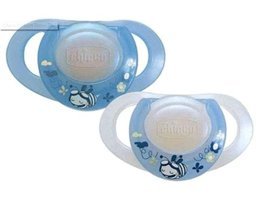 Chicco Physioring 6-18 Ay+ Ortodontik Damaklı Silikon Emzik Turuncu