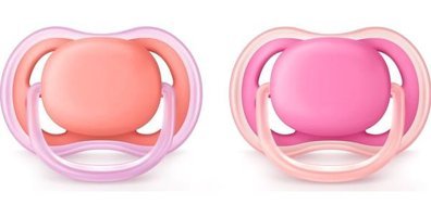 Philips Avent Ultra Air 6-18 Ay+ Delikli Ortodontik Silikon 2'li Emzik Mavi