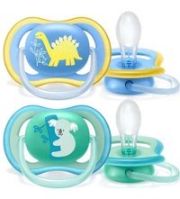 Philips Avent Ultra Air 4 Ay+ Ortodontik Kiraz Uçlu Damaklı Silikon 2'li Emzik Çok Renkli