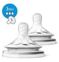 Philips Avent Natural 6-18 Ay+ Kiraz Uçlu Silikon 2'li Emzik Pembe