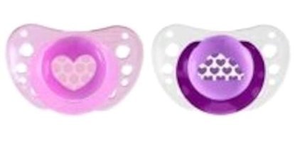 Chicco Physioforma Air 0-6 Ay Ortodontik Damaklı Silikon 2'li Emzik Krem-Pembe