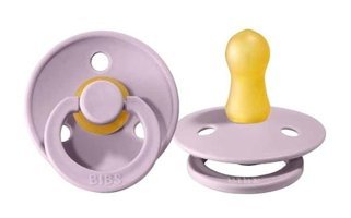 Bibs Colour 0-6 Ay Delikli Ortodontik Kiraz Uçlu Damaklı Kauçuk Emzik Mavi