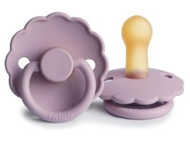 Frigg Daisy 6-18 Ay+ Kiraz Uçlu Kauçuk Emzik Açık Pembe-Gül Kurusu