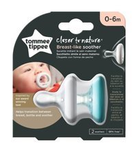 Tommee Tippee Breastlike 0-6 Ay Delikli Ortodontik Silikon 2'li Emzik Pembe