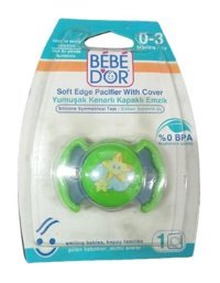 Nuk 0-3 Ay Ortodontik Kiraz Uçlu Damaklı Silikon Emzik Çok Renkli