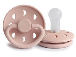 Frigg Moon 6-18 Ay+ Kiraz Uçlu Silikon Emzik Pembe