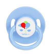 Wee Baby No:1 0-6 Ay Delikli Ortodontik Silikon Emzik Mavi