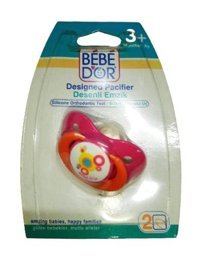 Bebedor 6-18 Ay+ Ortodontik Kiraz Uçlu Damaklı Silikon Emzik Çok Renkli