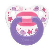 Wee Baby 6-18 Ay+ Delikli Ortodontik Damaklı Silikon Emzik Mor
