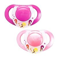 Chicco Physioring 6-18 Ay+ Ortodontik Damaklı Silikon 2'li Emzik Mavi