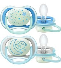 Philips Avent Ultra Air 12 Ay+ Fosforlu Delikli Kiraz Uçlu Silikon Emzik Turuncu