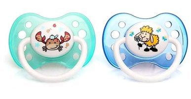 Baby Plus BYP-21002 5-18 Ay+ Kiraz Uçlu Damaklı Silikon 2'li Emzik Çok Renkli