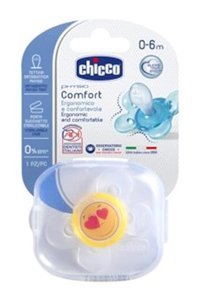 Chicco Physio Comfort 12 Ay+ Ortodontik Damaklı Silikon Emzik Beyaz