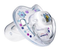 Bambino No:1 6 Ay+ Ortodontik Damaklı Silikon Emzik Pembe