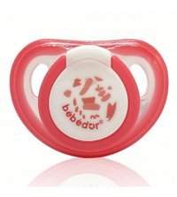 Bebedor No:3 18 Ay+ Ortodontik Kiraz Uçlu Damaklı Silikon Emzik Çok Renkli