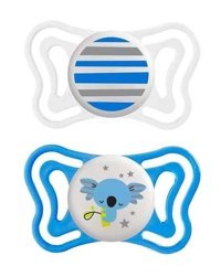 Chicco Physio Light 6-18 Ay+ Ortodontik Damaklı Silikon 2'li Emzik Pembe