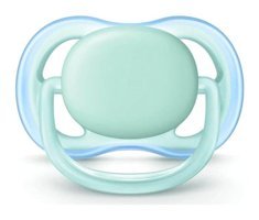 Philips Avent Ultra Air Nighttime 18 Ay+ Fosforlu Delikli Ortodontik Silikon 2'li Emzik Mor-Pembe
