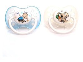 Baby Plus 4 Ay+ Kiraz Uçlu Damaklı Silikon Emzik Çok Renkli