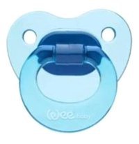 Wee Baby Akide 6-16 Ay Delikli Ortodontik Damaklı Silikon Emzik Mavi