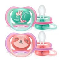 Philips Avent Ultra Air 6-12 Ay Kiraz Uçlu Silikon Emzik Pembe