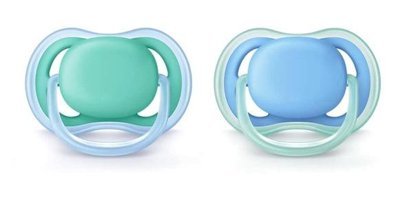 Philips Avent Ultra Air 6-18 Ay+ Delikli Kiraz Uçlu Silikon 2'li Emzik Çok Renkli