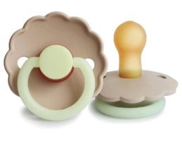 Frigg Daisy 0-6 Ay Ortodontik Kiraz Uçlu Kauçuk Emzik Açık Yeşil