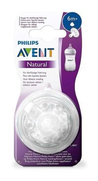 Philips Avent Natural 6 Ay+ Kiraz Uçlu Silikon 2'li Emzik Pembe