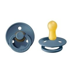 Bibs Colour 0-6 Ay Delikli Ortodontik Kiraz Uçlu Damaklı Kauçuk Emzik Lacivert