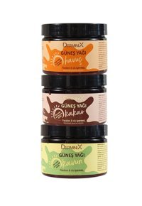 Derminix Kavunlu Havuçlu Ve Kakaolu 0 Faktör Güneş Yağı 3x125 ml