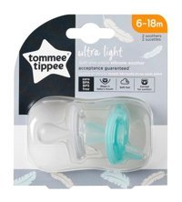 Tommee Tippee Ultra Light 6 Ay+ Delikli Ortodontik Silikon 2'li Emzik Beyaz