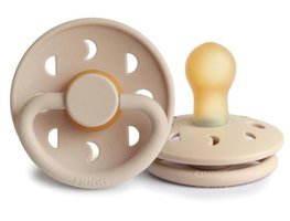 Frigg Moon 0-6 Ay Kiraz Uçlu Kauçuk Emzik Krem