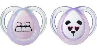 Tommee Tippee Anytime 0-6 Ay Delikli Ortodontik Silikon 2'li Emzik Lila