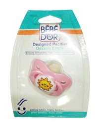 Bebedor No:2 6-18 Ay+ Ortodontik Kiraz Uçlu Damaklı Silikon Emzik Pembe