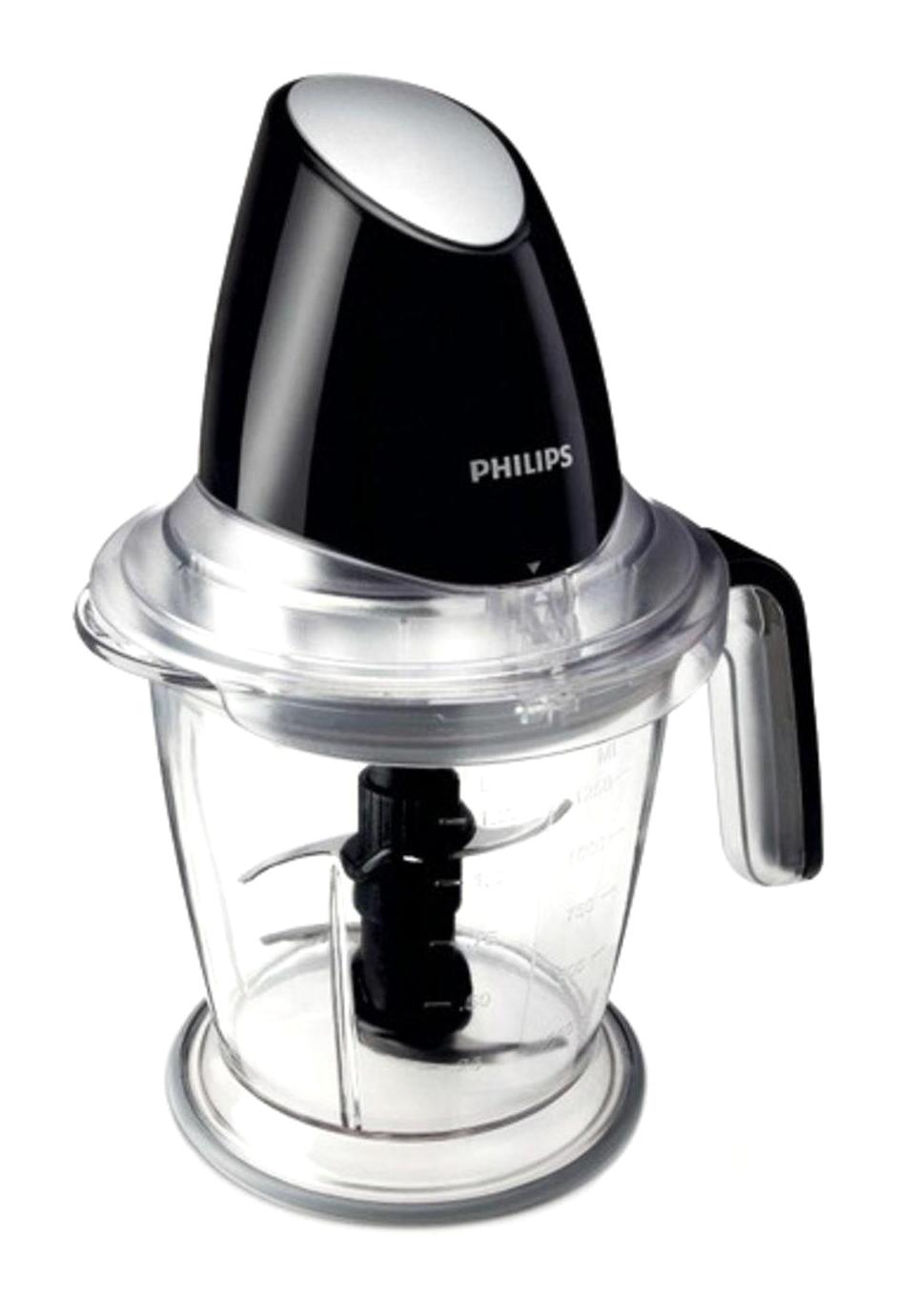 Philips Viva Collection HR1398/80 1.5 lt Plastik Hazneli Buz Kırıcılı Turbolu 3 Bıçaklı 3'lü Blender Siyah