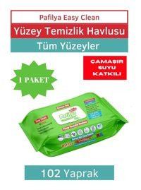 Pafilya Easy Clean Çamaşır Sulu 102 Yaprak Yüzey Temizleme Mendili