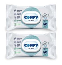 Confy Premium Soft Care 100 Yaprak 2'li Paket Islak Mendil