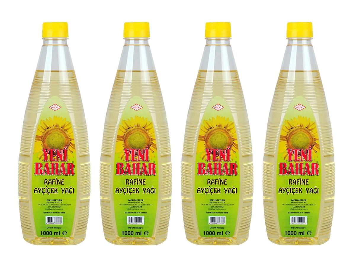 Yeni Bahar Pet Ayçiçek Yağı 4x1 lt