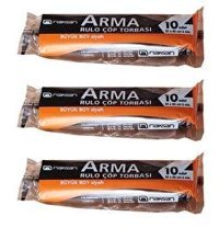 Arma Büyük Boy 65x80 cm Çöp Poşeti 30 Adet Siyah