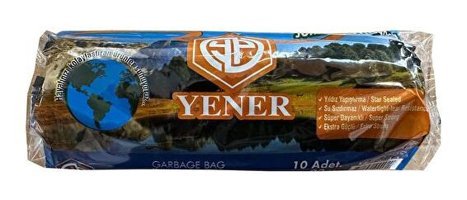 Yener Jumbo Boy 80x110 cm Çöp Poşeti 10 Adet Siyah