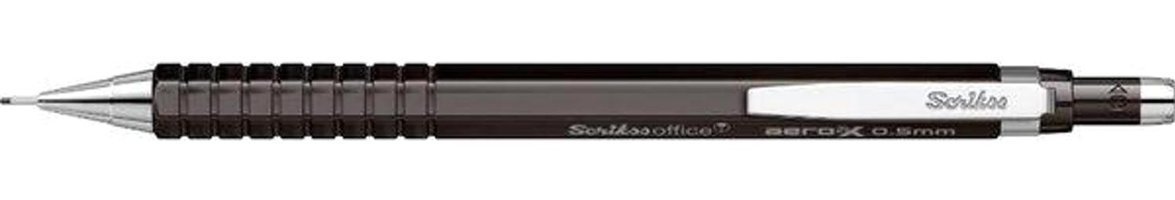 Scrikss Office Aero-X Silgili Metal Metalik Siyah 0.5 mm Uçlu Versatil Kalem