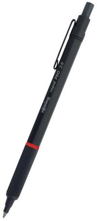 Rotring S0949370 Silgili Metal Metalik Siyah 2.0 mm Uçlu Versatil Kalem
